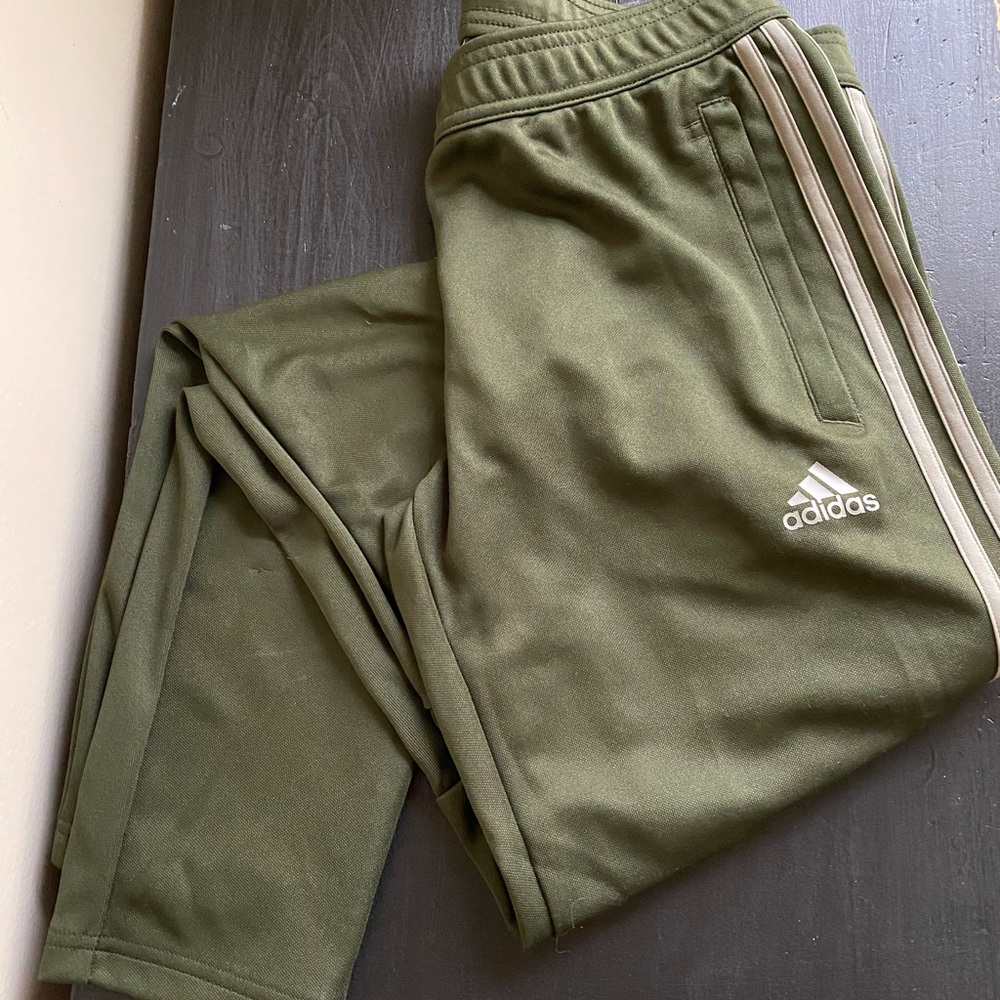 Olive green Puma track pants